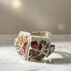 Handmade one-of-a-kind cuff bracelet from a vintage 1847 Rogers Bros IS silver-plated spoon (International Silver, not solid sterling).