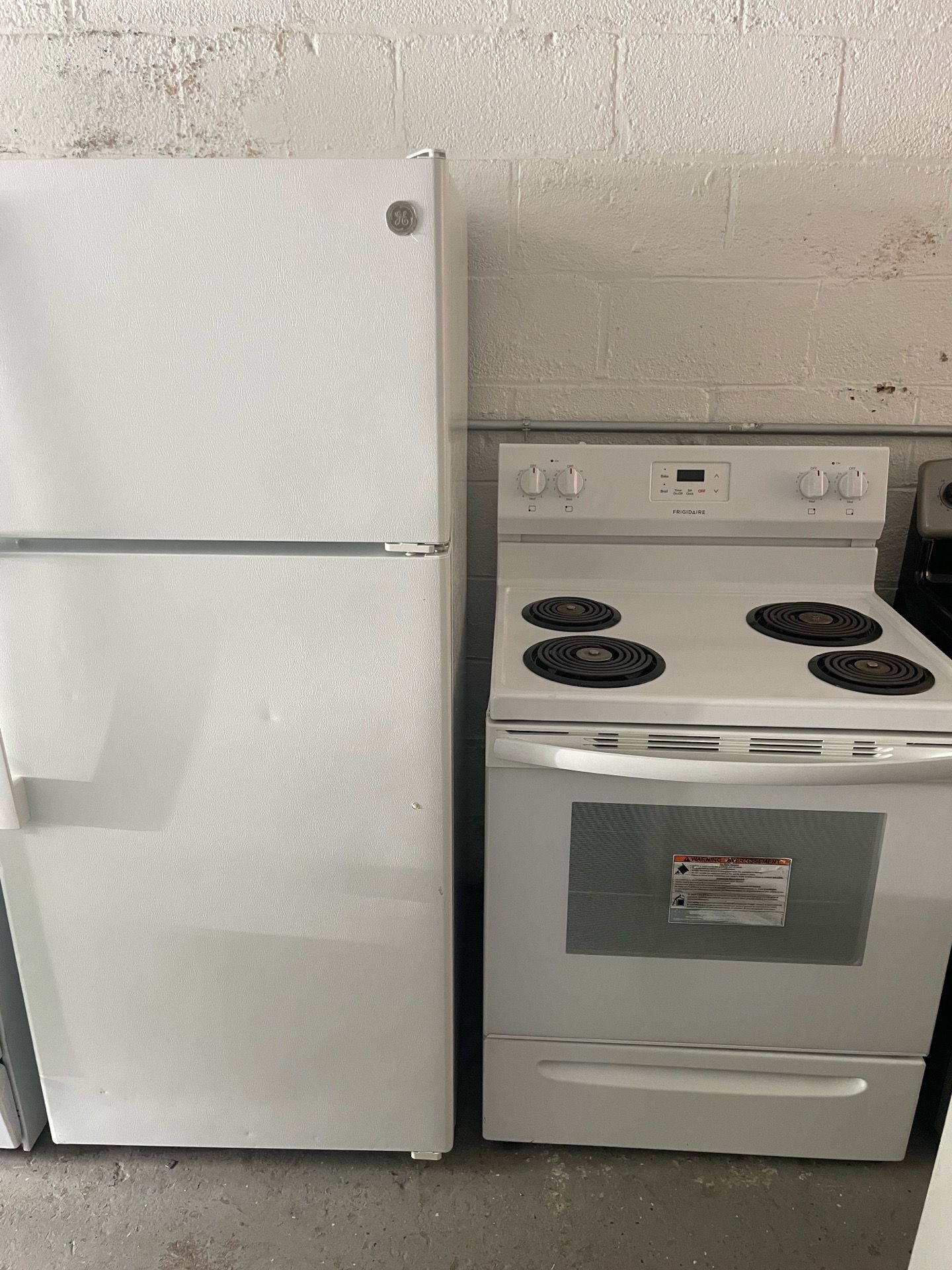Fridge And Electric Stove