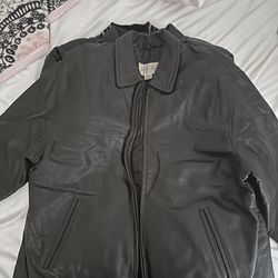 st. john’s bay leather jacket vintage 