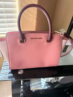 Michael Kors Pink Saffiano Leather Satchel cross body