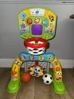 VTech Count & Win Sports Center with Basketball and Soccer Ball