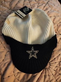 Vintage Dallas Cowboys Reebok Knit Visor Beanie Hat