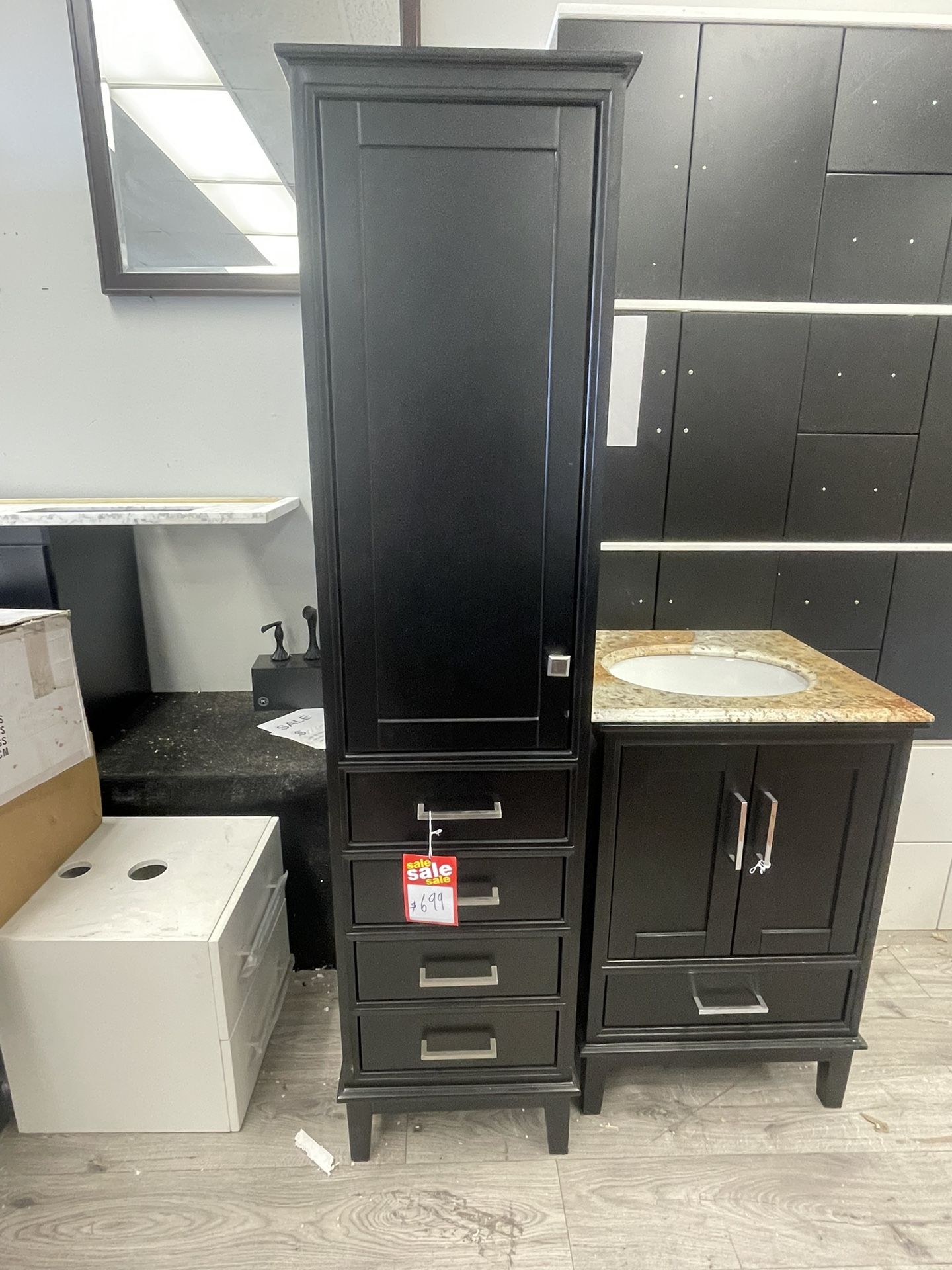 CRAZY COMBO DEAL STANDING 72 INCH CABINET WITH SINK COMBO