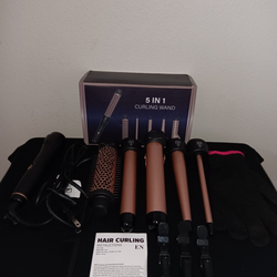 ANIEKIN 5-in-1 Curling Iron Set A Versatile Hair Styling Kit Interchangeable