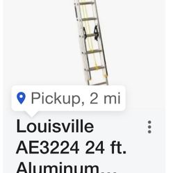 Louisville 24 Foot “Foldable” Aluminum Ladder