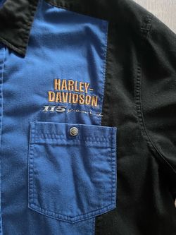 Harley Davidson 115th Anniversary Mechanic Shirt and Hat