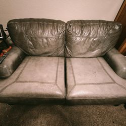 Leather Loveseat