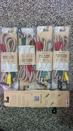 Wild One Hands-Free Rope Dog Leash – Lot of 5