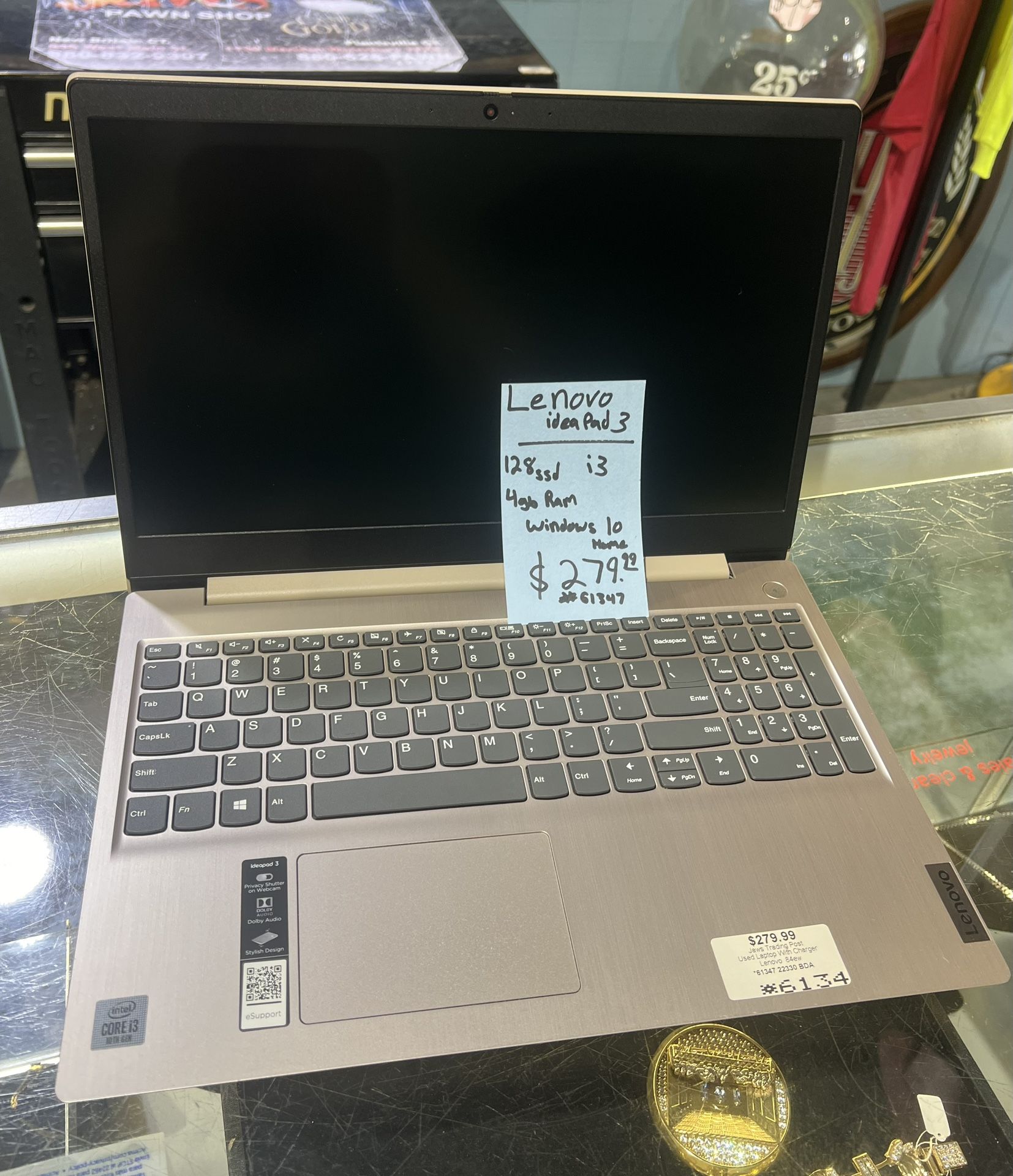 Lenovo Idea Pad 3 laptop pick up only 