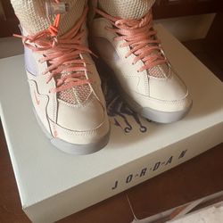 Rare Air Jordan 7 x Bephie's Beauty Supply Women's Shoes Sanddrift-Orange DR1485-168 Size 8.5