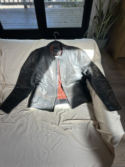 Deus Ex Machina Black Leather Motorcycle Jacket