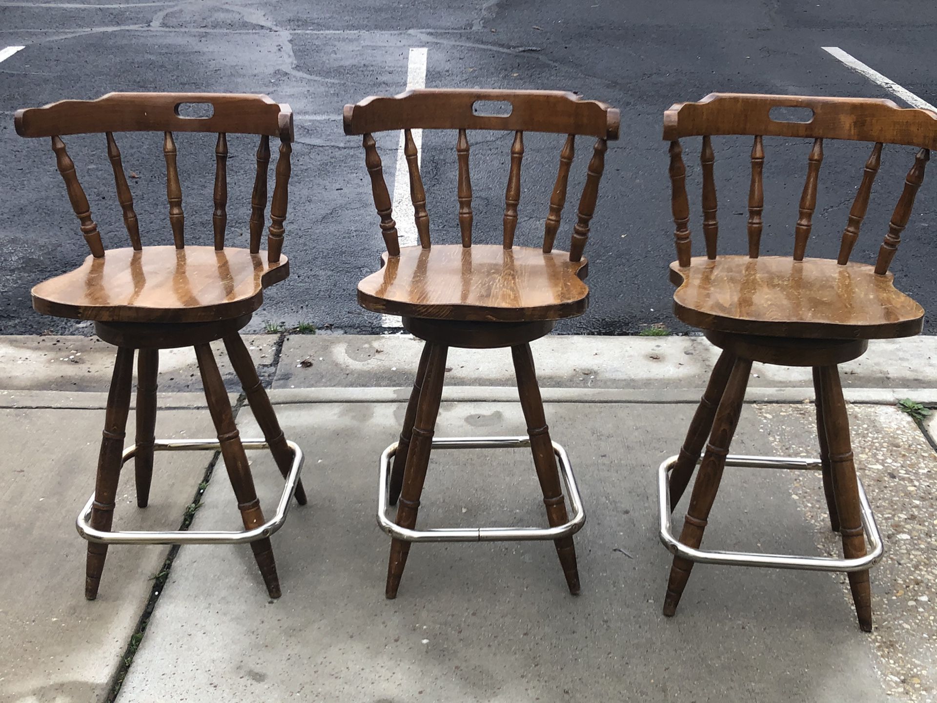 Bar height mid century modern chairs
