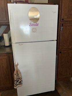 Whirlpool white refrigerator