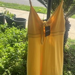 Summer Dress New Yellow