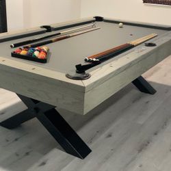 New Pool Table ( Dining Top Extra ) Can Delivery Billiard Tables Sale