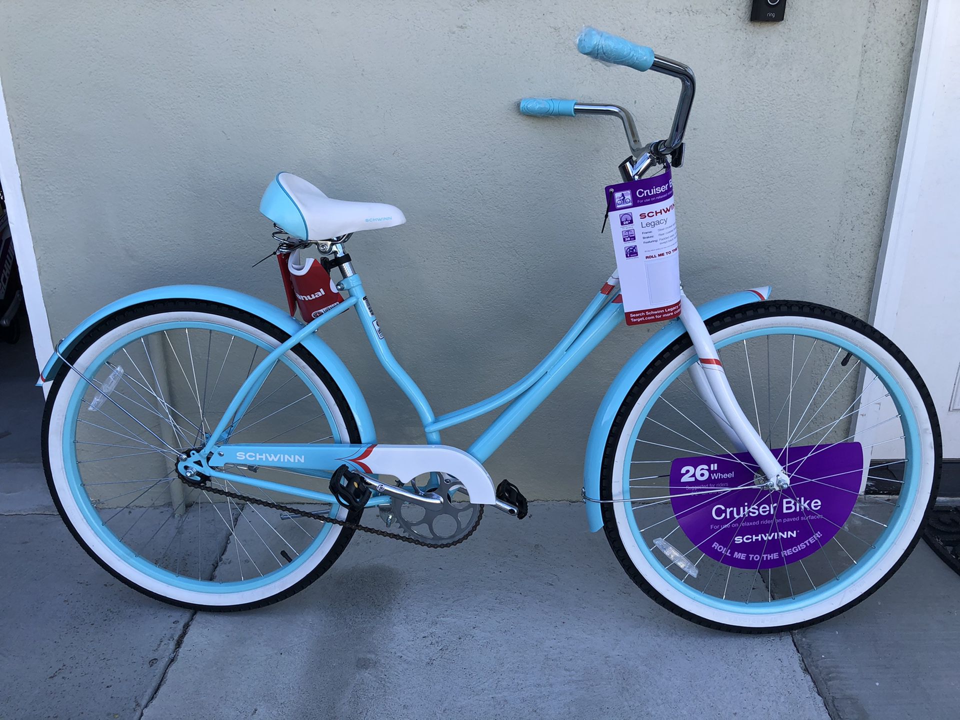 BRAND NEW Schwinn Women’s Legacy 26” Cruiser Bike Bicyle Blue