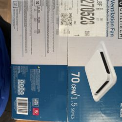 $55 Brand new Utilitech 1.5-Sone 70-CFM White Bathroom Fan (ENERGY STAR Certified)