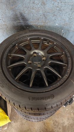 Set of 16 inch Aluminum Wheels (painted black)