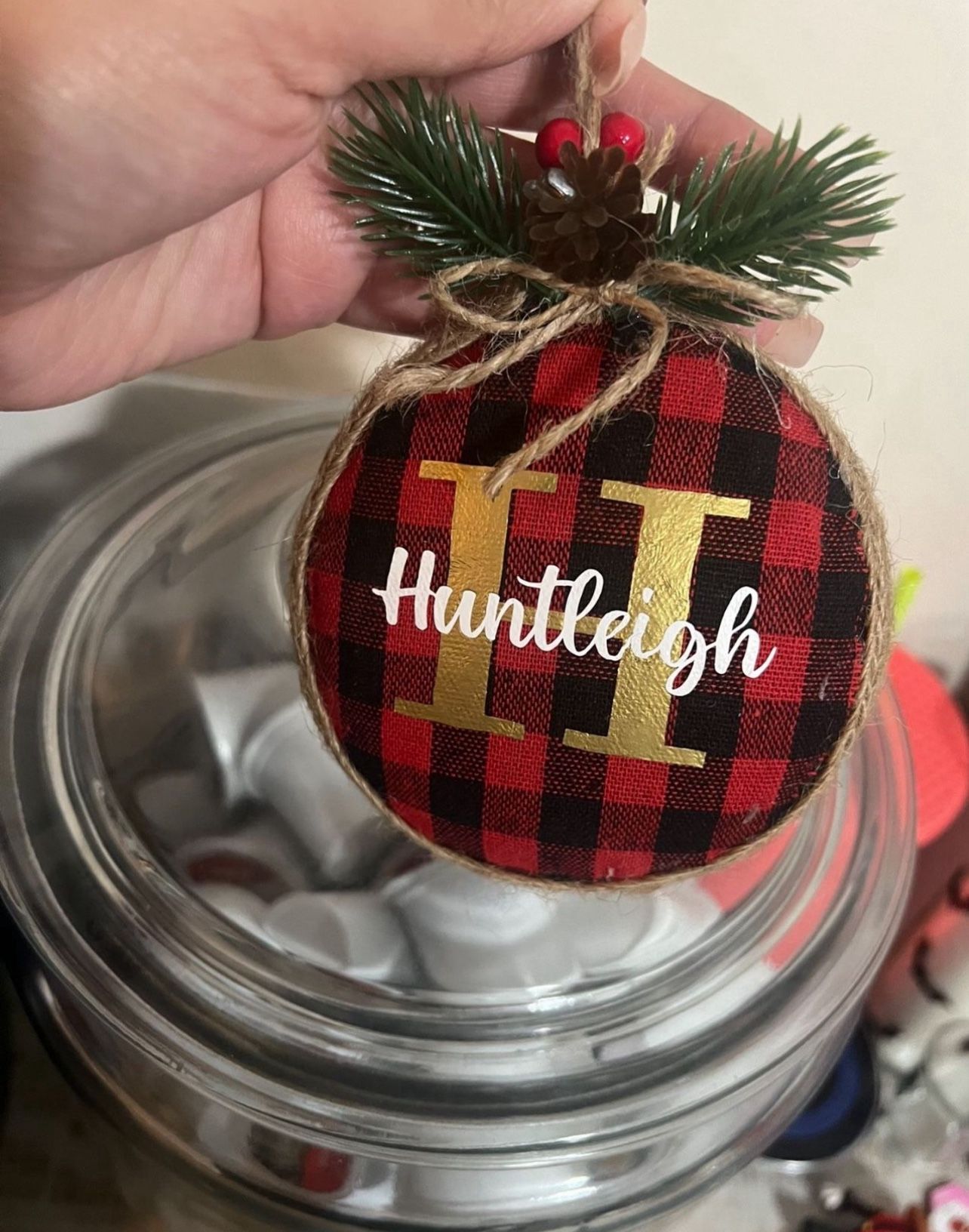 Personalized Buffalo Print Ornament
