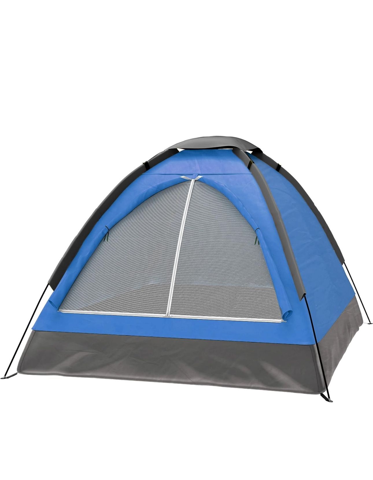 2 Person Tent – Rain Fly & Carrying Bag – Lightweight Dome Tents for Kids or Adults – Camping, Backpacking, and Hiking Gear by Wakeman Outdoors (Blue)