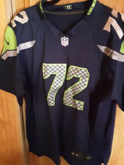 Men's Large Nike Seattle Seahawks Michael Bennett #72 Jersey