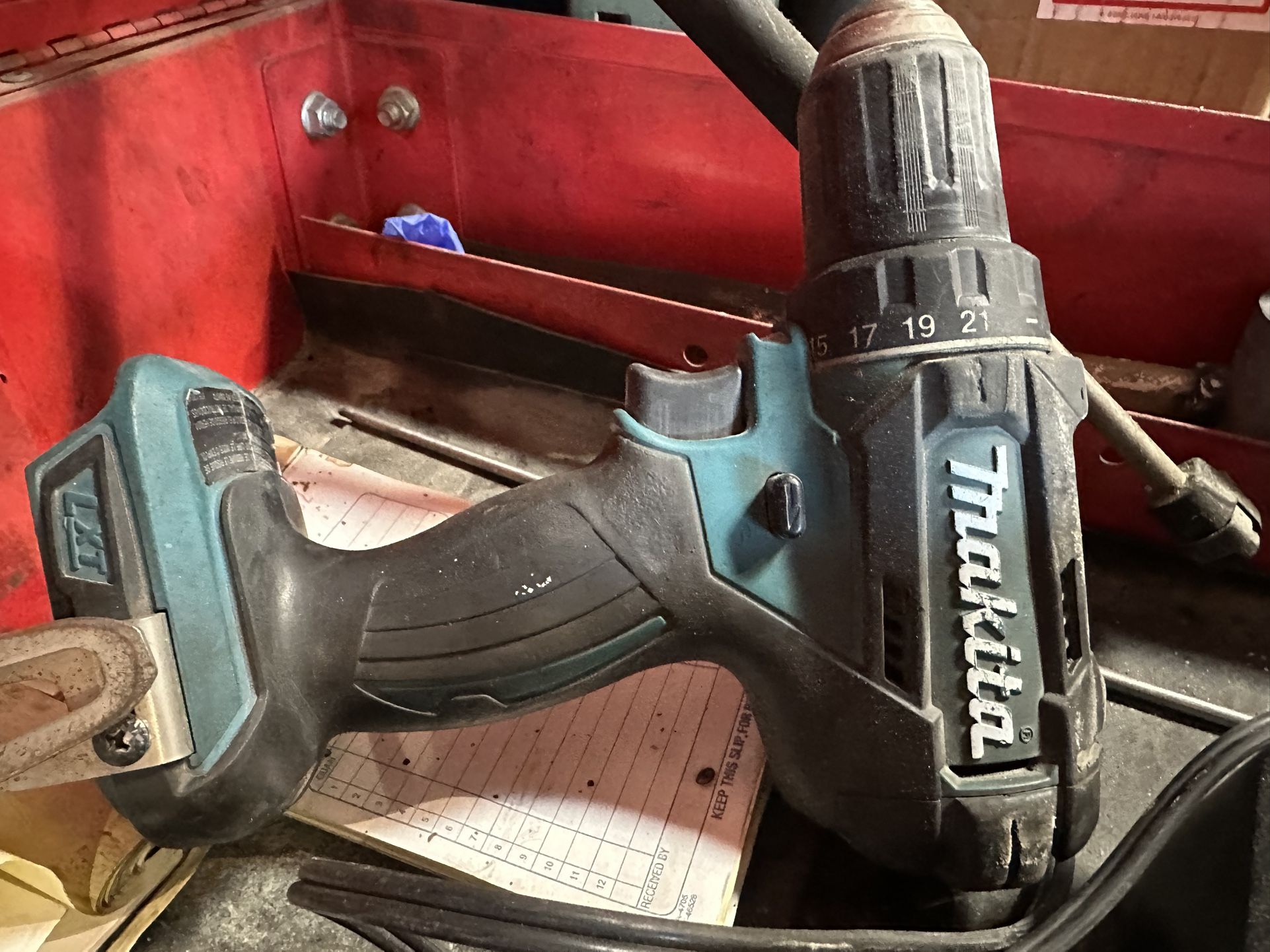 Makita Drill And Charger With Bag Included 