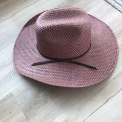 Genuine Cowboy Hat -  Pink Girl Size See Pictures For Sizes Inside Brim Pictured 