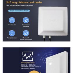 Card Reader, UHF Passive Electronic Tag RFID Reader for Parking System Access Control Waterproof Passive Electronic TAG RFID Integrated Card Reader