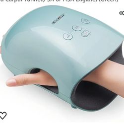 CINCOM Mothers Day Gifts - Cordless Hand Massager with Heat and Compression for Arthritis and Carpal Tunnel(FSA or HSA Eligible) (Green

