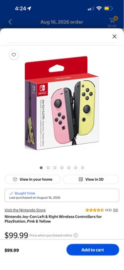 Nintendo Switch Joy-Con Pastel Pink & Yellow