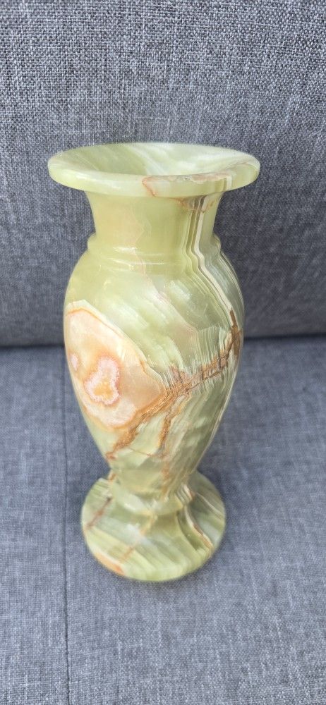 Multi-Color Marble Alabaster Art Vase