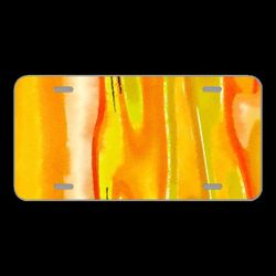 License Plate Novelty Car Front Watercolour Watercolor Paint Painted