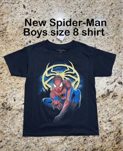 New Spider-Man size 8 Boys Shirt