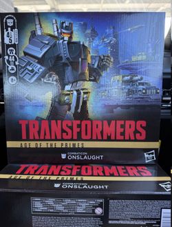 TRANSFORMERS AGE OF THE PRIMES ONSLAUGHT COMMANDER CLASS COMBATICON BRAND NEW SEALED