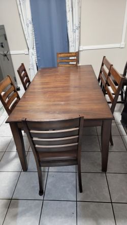 6 piece dining room table
