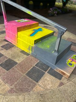 Hand made finger board handrail