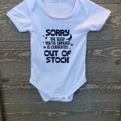 Custom Screen Printed By Sublimation Baby Onesie