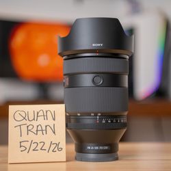 Sony 28-70mm f2 GM lens