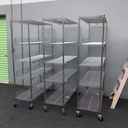 3 Metal Shelves 
