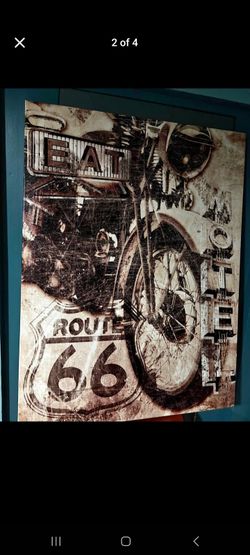 ROUTE 66 WALL CANVAS