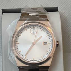 Movado 35mm Bold Quest Women's Luxury Quartz Watch - Swiss Movement, Stainless Steel Bracelet, Water Resistance 50 Meters (5ATM)