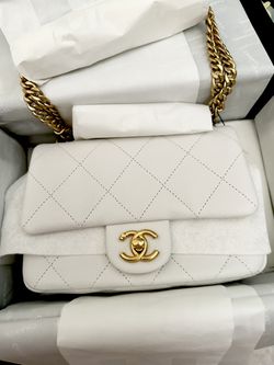 chanel bag with gold ball