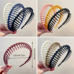 9 PCS COMB HEADBAND NON SLIP TEETH HAIR ACCESSORIES 