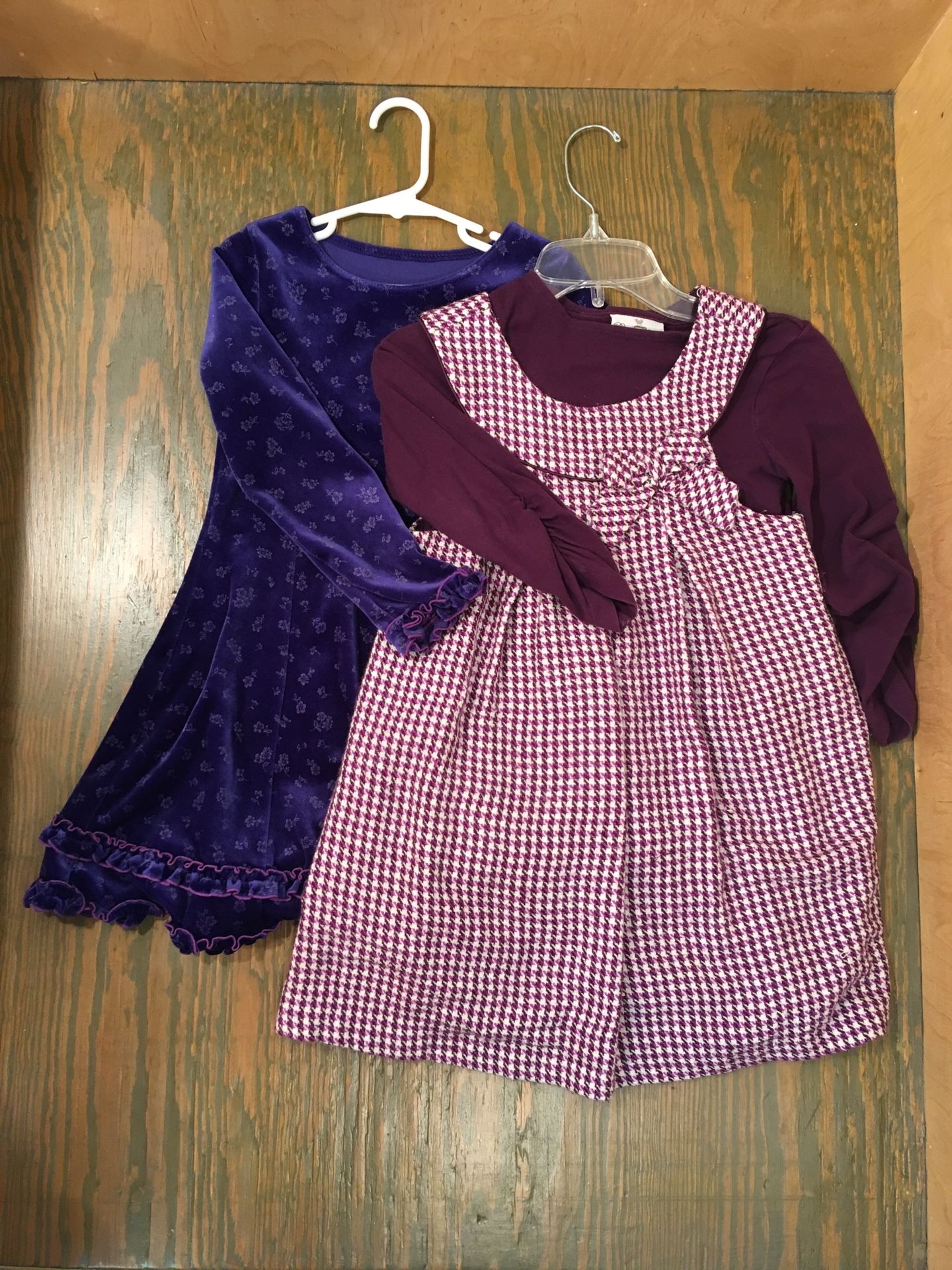 All purple Flower dress and Over layered sundress and Shirt (Rare Editions)