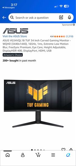 34” Computer Monitor