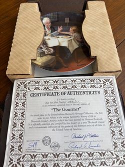 Norman Rockwell plate collection
