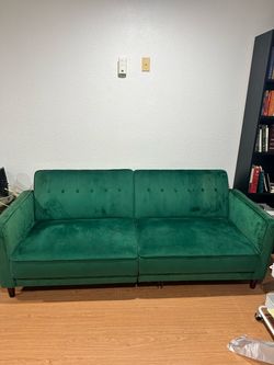 Mid Century Modern Green Couch