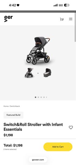 eer SWITCHBACK® Switch&Roll Luxe & Bassinet