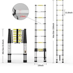 Telescopic ladder 12.5 ft excellent condition