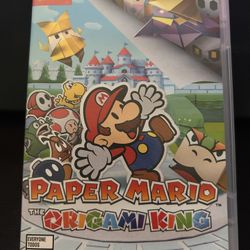 I’m asking$45  for Paper Mario: The Origami King for the Nintendo switch the original case 
